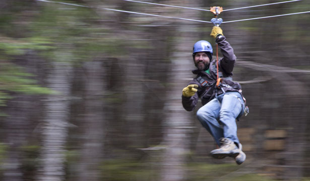 Zipline at Grizzly Falls